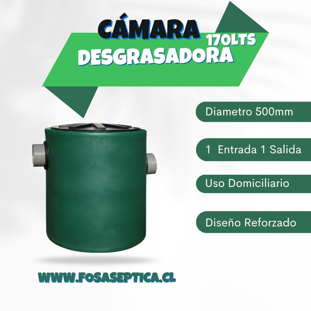 Camara desgrasadora 170 litros